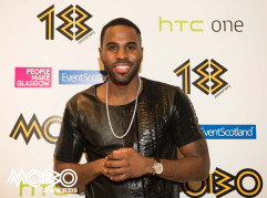 Jason Derulo arrives for the hotly anticipated announcement of the 2013 MOBO Awards nominations at the Grand Connaught Rooms in Covent Garden, London